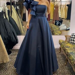 Jovani navy blue ball gown